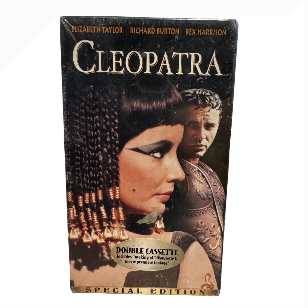 Cleopatra VHS Special Edition Elizabeth Taylor Richard Burton Double Cassette